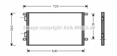 AVA QUALITY COOLING rt5253 -  Конденсатор, кондиционер
